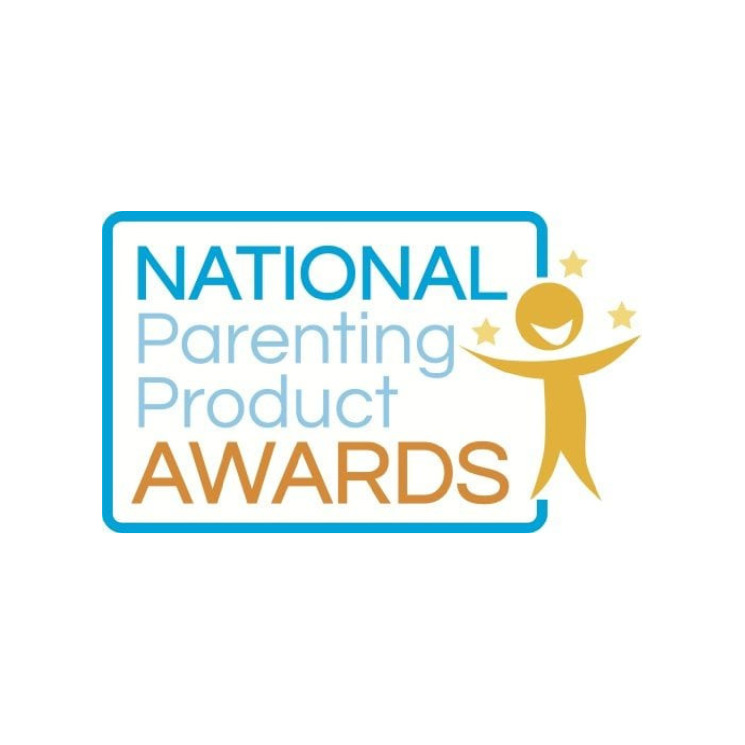 Logo for National Parenting Product Awards with a child icon on a white background