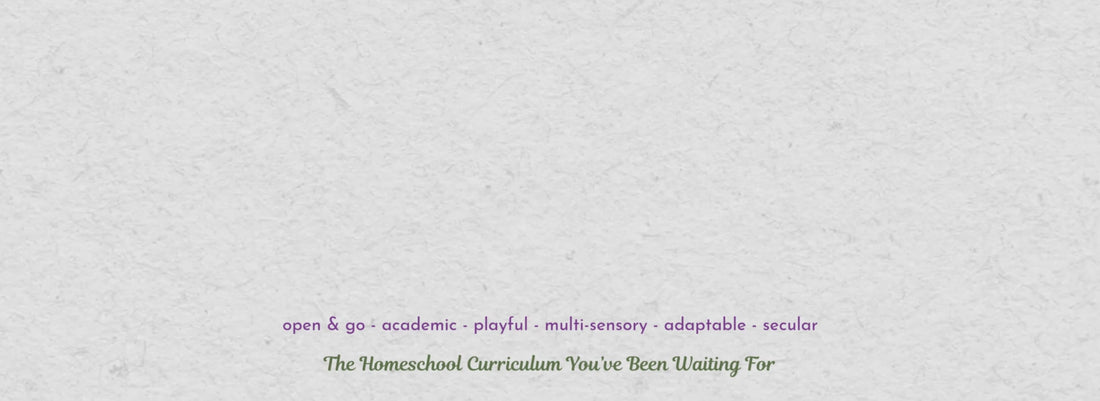 animated logo for Meadowlark Learning with the terms open and go, academic, playful, multi-sensory, adaptable, secular, homeschool curriculum.  Plus the tagline The Homeschool Curriculum You've Been Waiting For.  